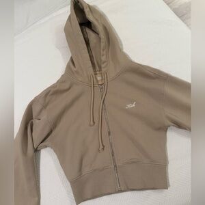 Kith Cropped Zip-Up Hoodie